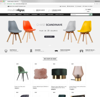 Vente de site e commerce dropshipping meuble